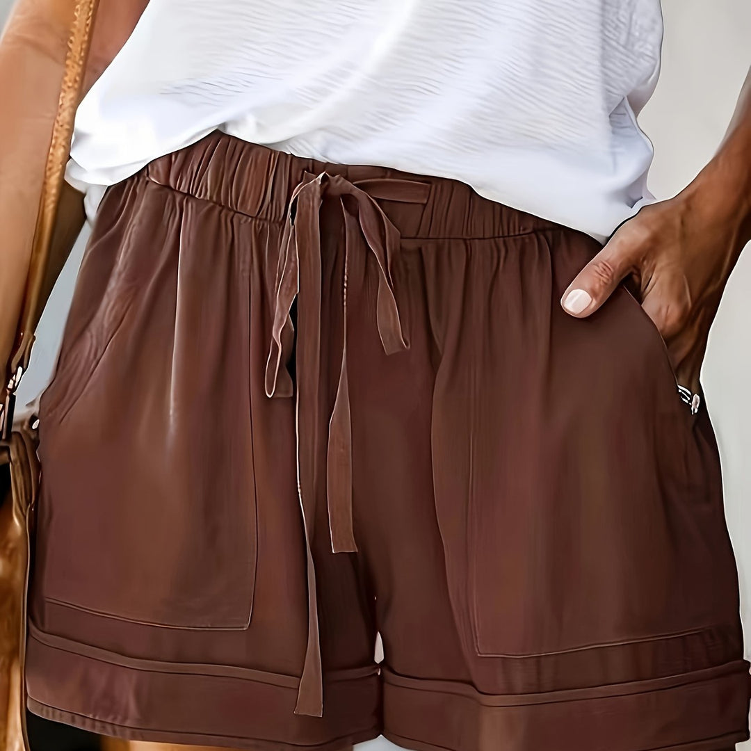 Aukje | Relaxte Short met Strikkoord