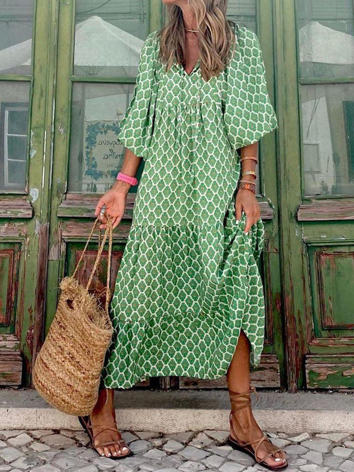Merel | Gelaagde Boho Maxi-jurk