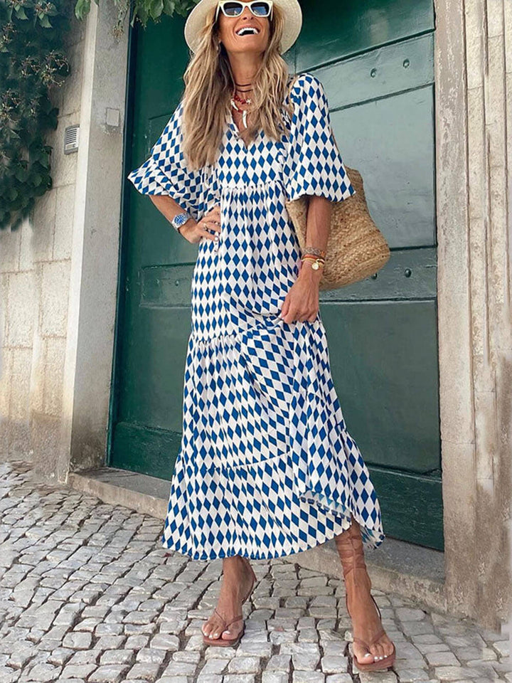 Merel | Gelaagde Boho Maxi-jurk