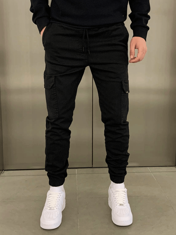 Tobias | Relaxte Zwarte Broek