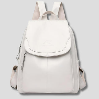 Caroline | Anti-Theft Leather Backpack for Stylish Women
