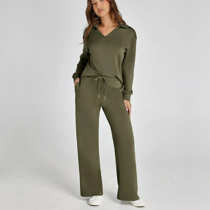 Mirthe | Zachte V-hals Tweedelige Set