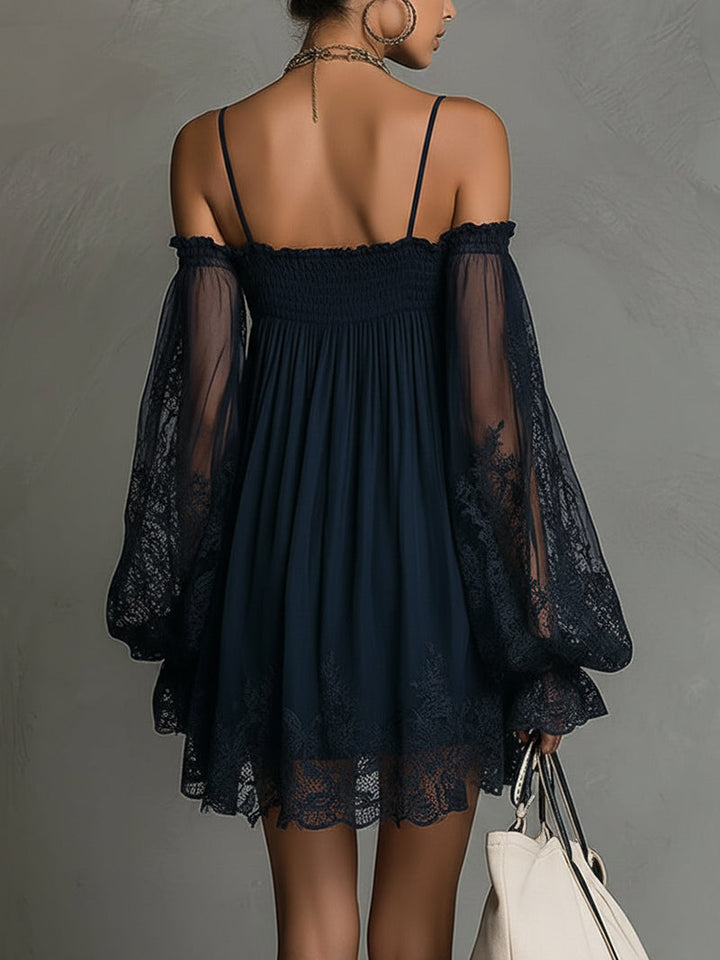 Nienke | Off-Shoulder Mini-jurk met Kant