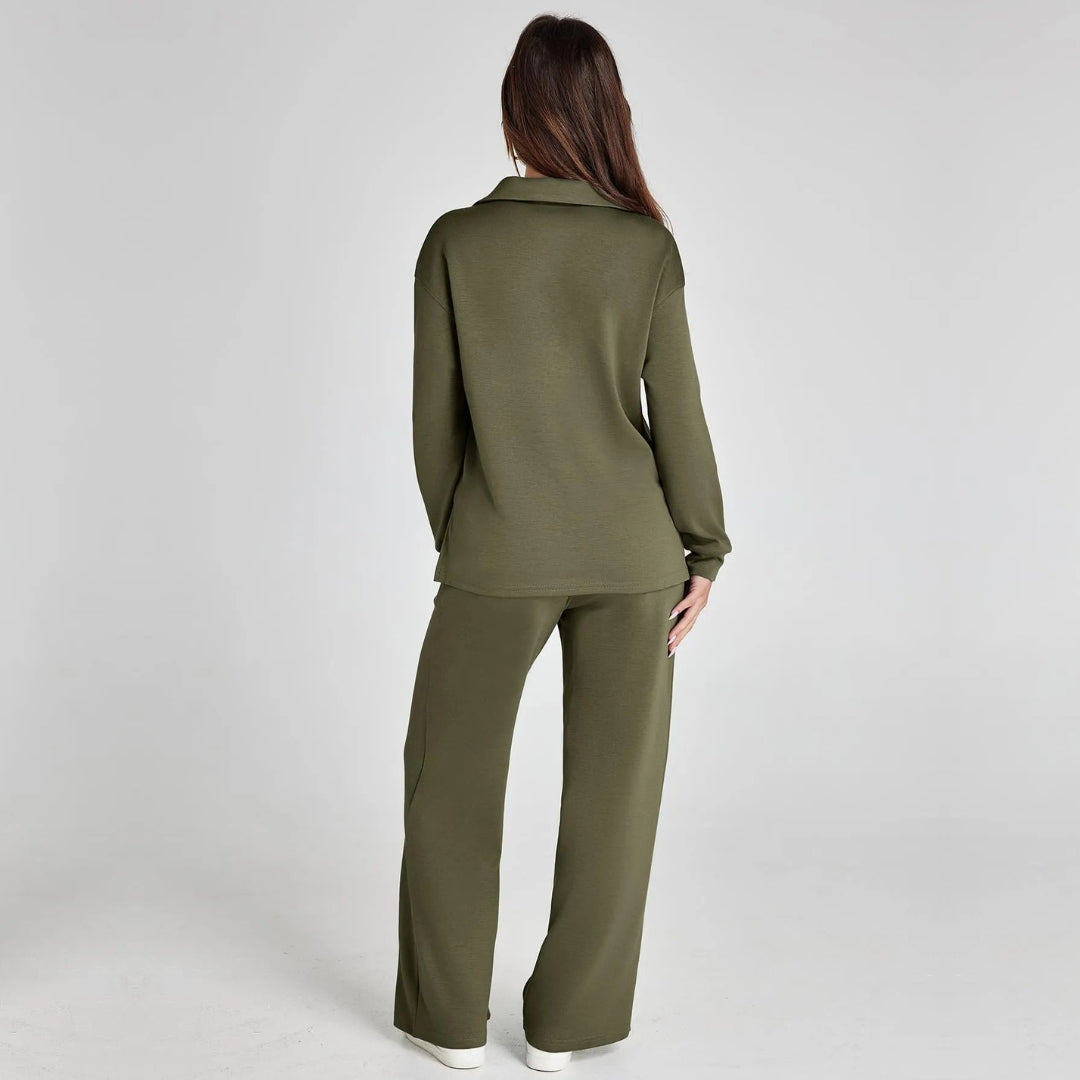 Mirthe | Zachte V-hals Tweedelige Set