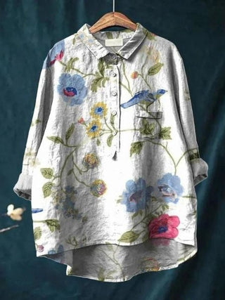 Jocelyn | Abstract Floral Print Button Front