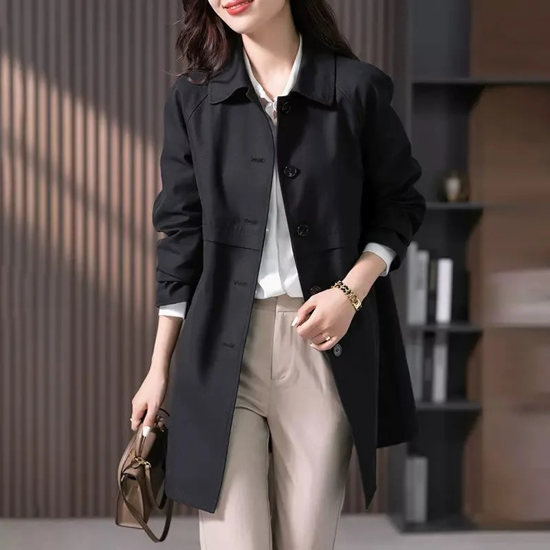 Bregtje | Klassieke Halflange Trenchcoat