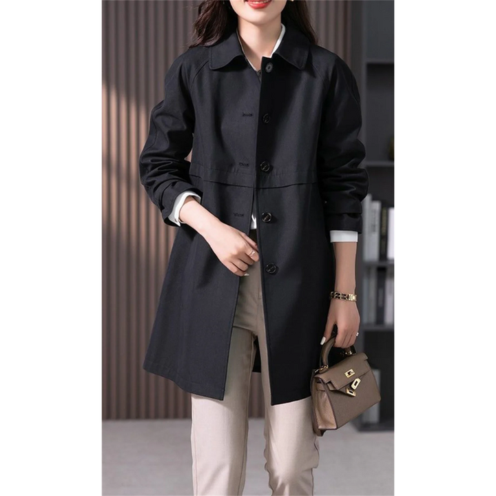 Jacoba | Waterafstotende Halflange Trenchcoat