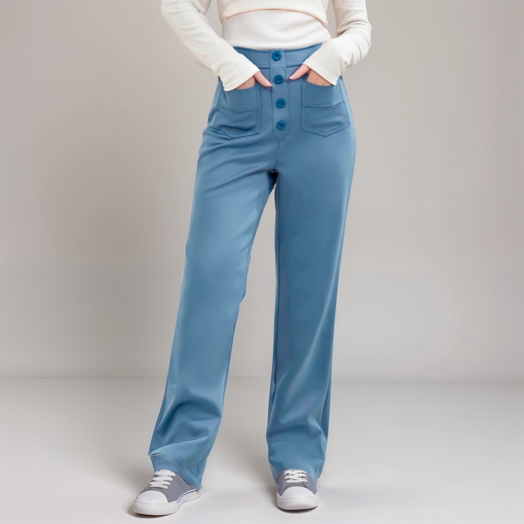 Frouke | Elastische High Waist Broek