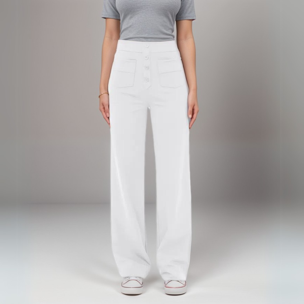 Frouke | Elastische High Waist Broek