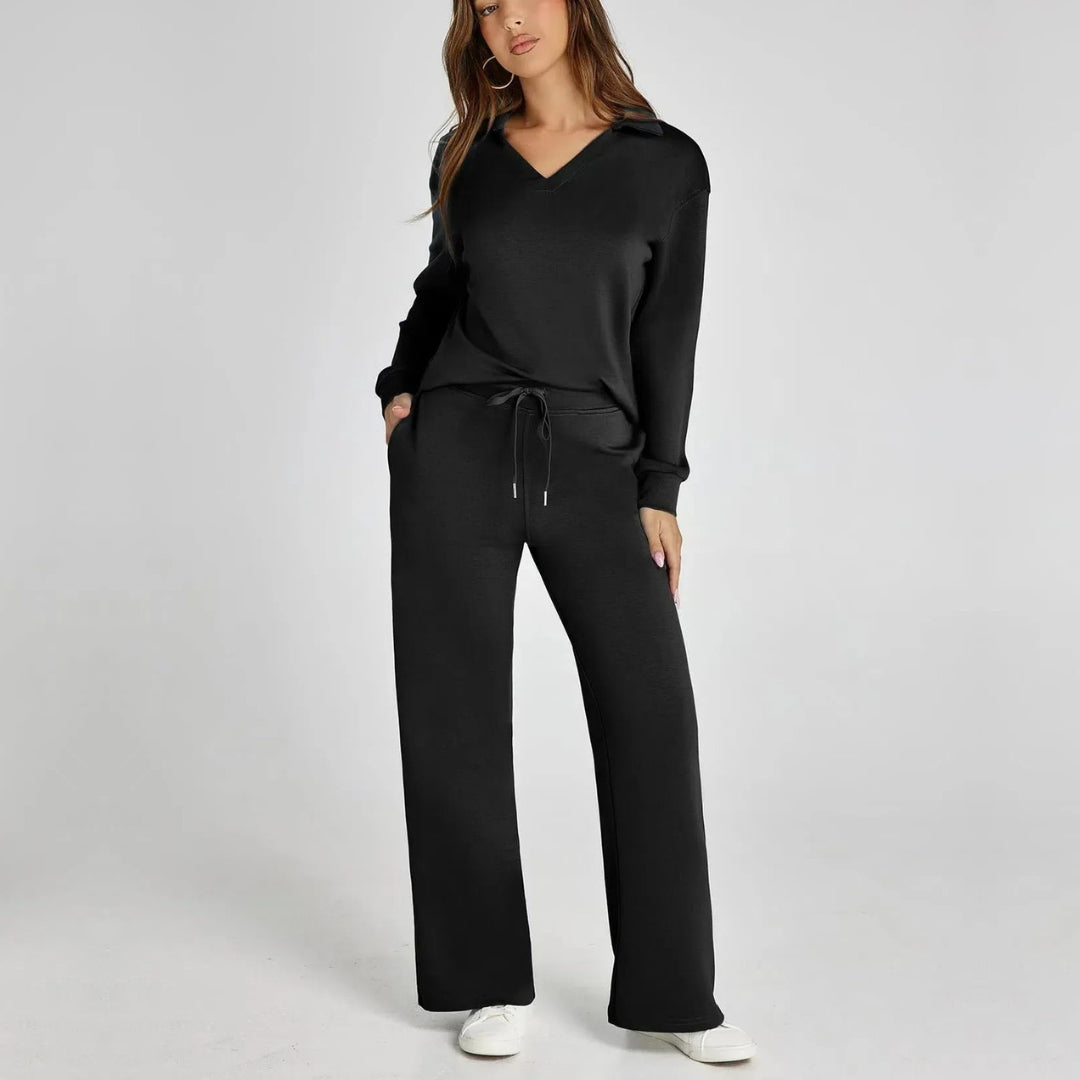 Mirthe | Zachte V-hals Tweedelige Set