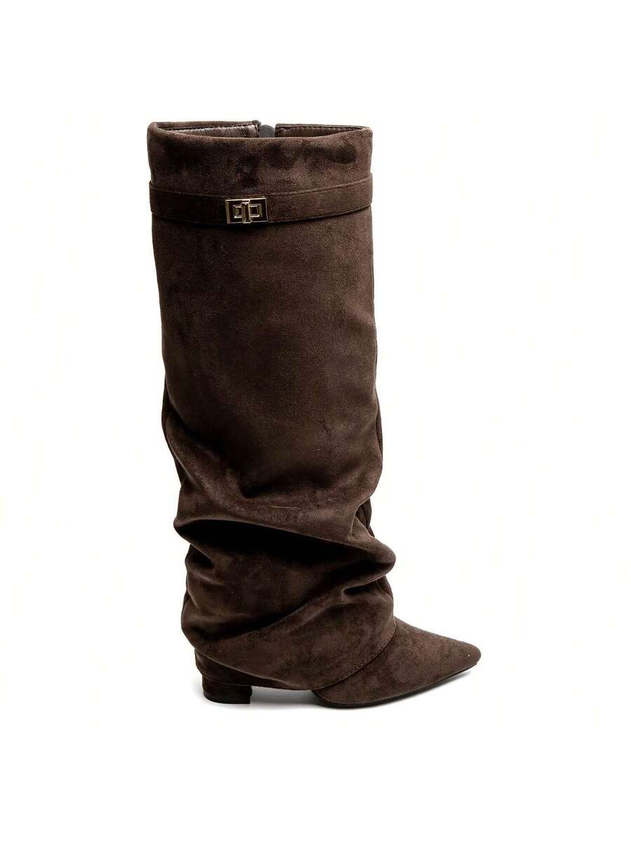 Fardau | Slouchy Laarzen met Spitse Neus