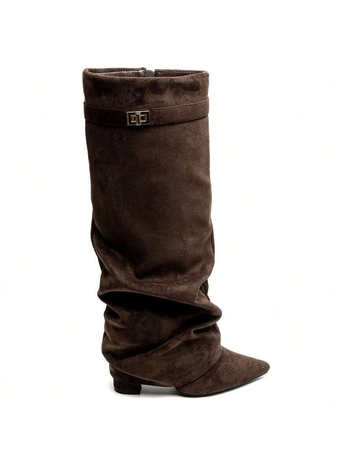 Fardau | Slouchy Laarzen met Spitse Neus