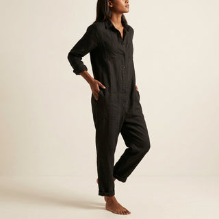 Sloane | Women’s Linen Longsleeve Jumpsuit