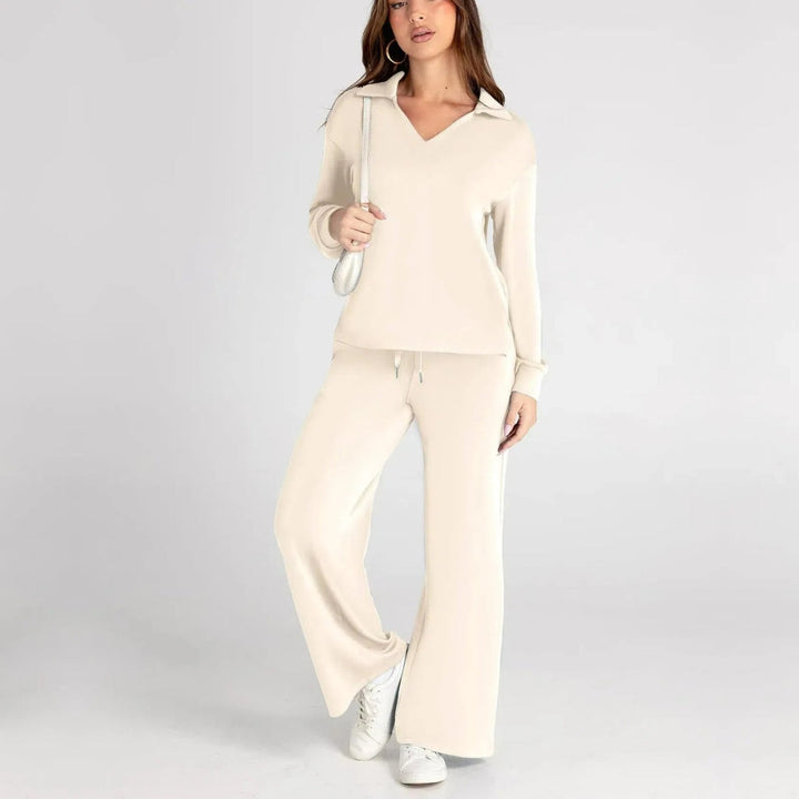 Mirthe | Zachte V-hals Tweedelige Set