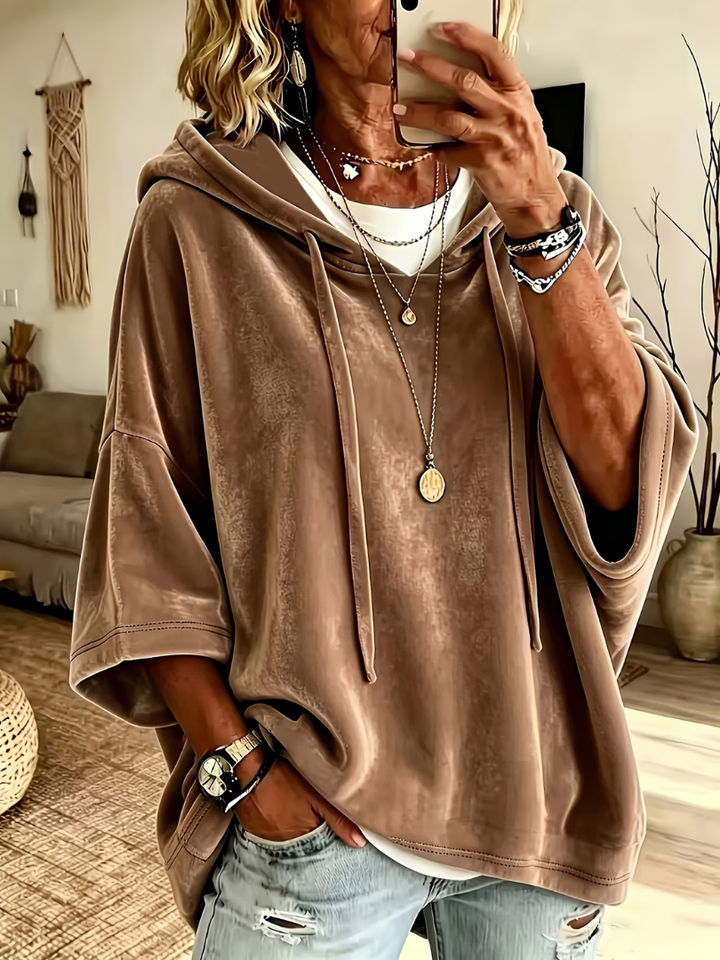 Sterre | Velours Oversized Hoodie