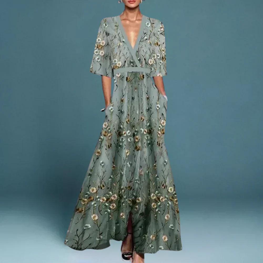 Kiara | Floral Maxi Wrap Style