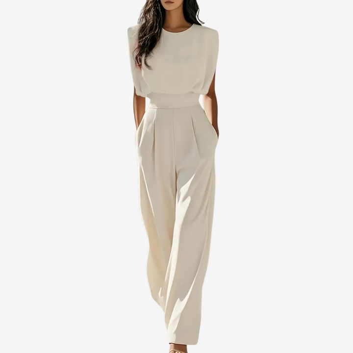 Julia | Minimalistische Jumpsuit met Tailleaccent