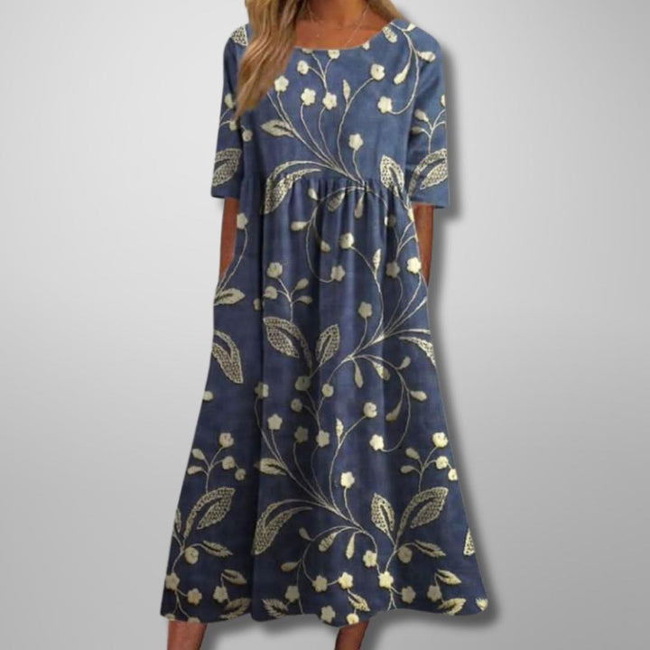 Margaret | Short Sleeve Loose Fit Midi
