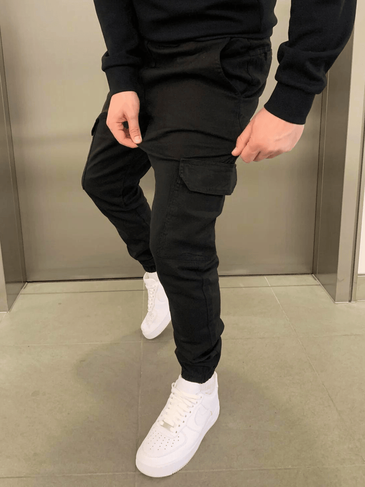 Tobias | Relaxte Zwarte Broek