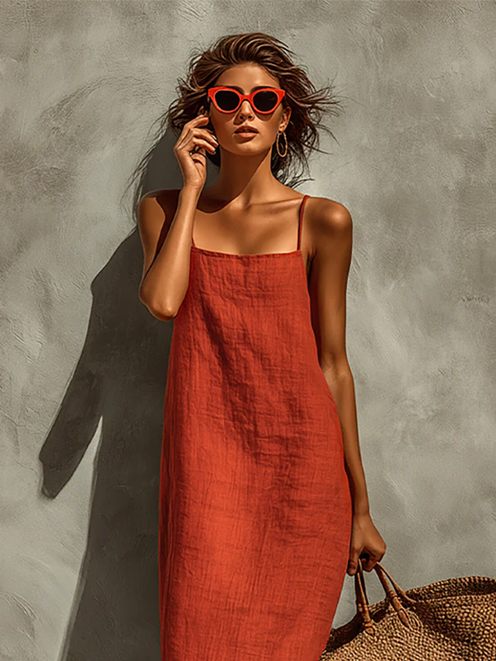 Saskia | Luchtige Katoenen Maxi-jurk