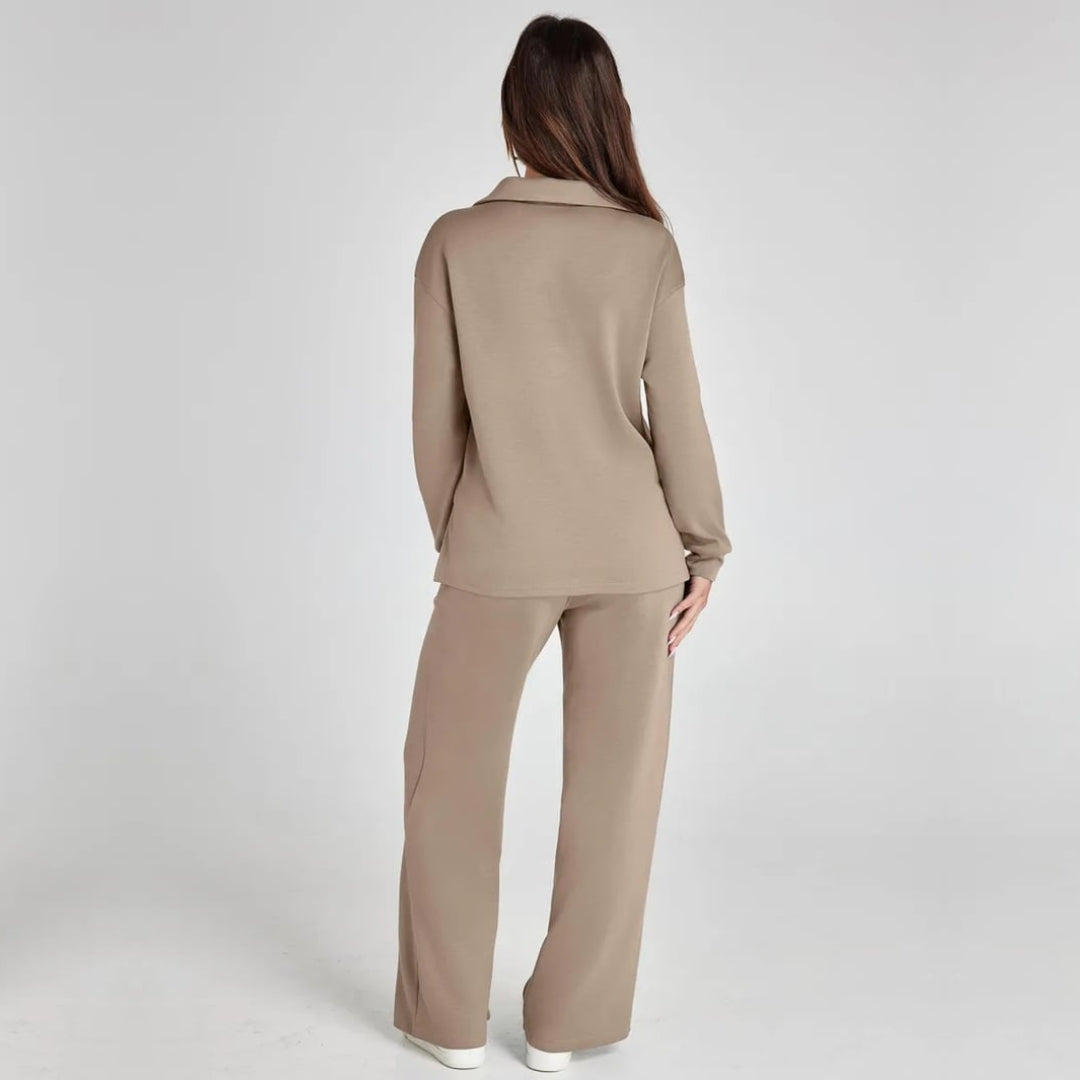 Mirthe | Zachte V-hals Tweedelige Set