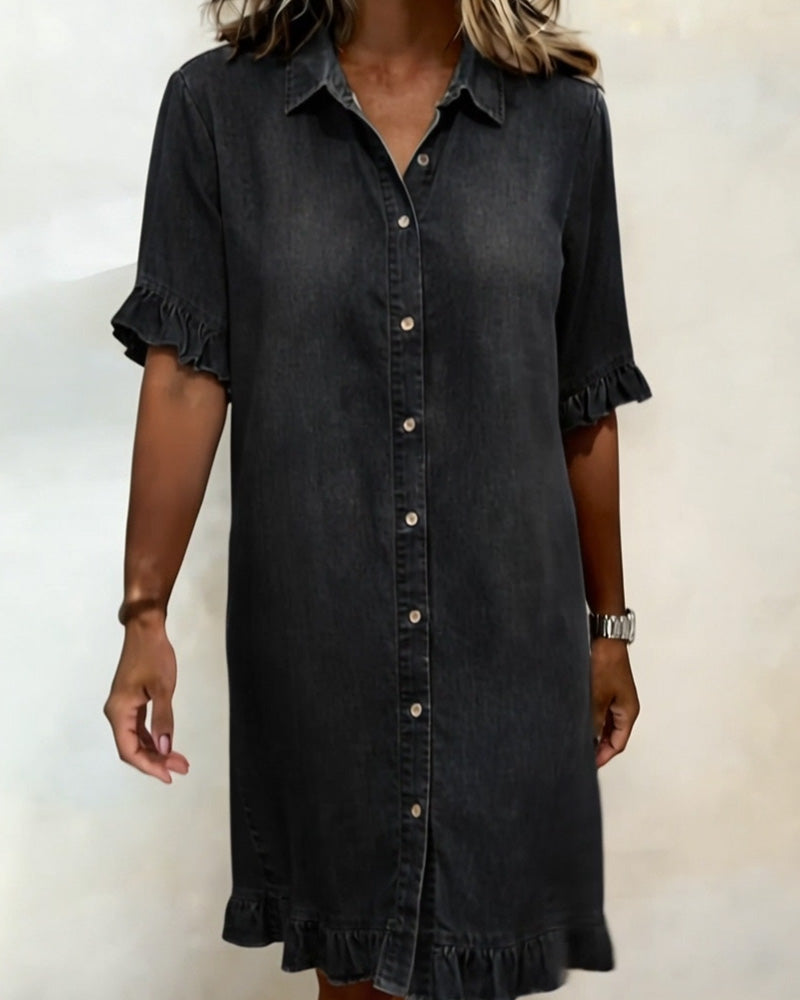 Nele | Blouse Mini-jurk met Ruches