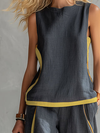 Marlene | Elegant Wide Leg Two Piece Summer Set