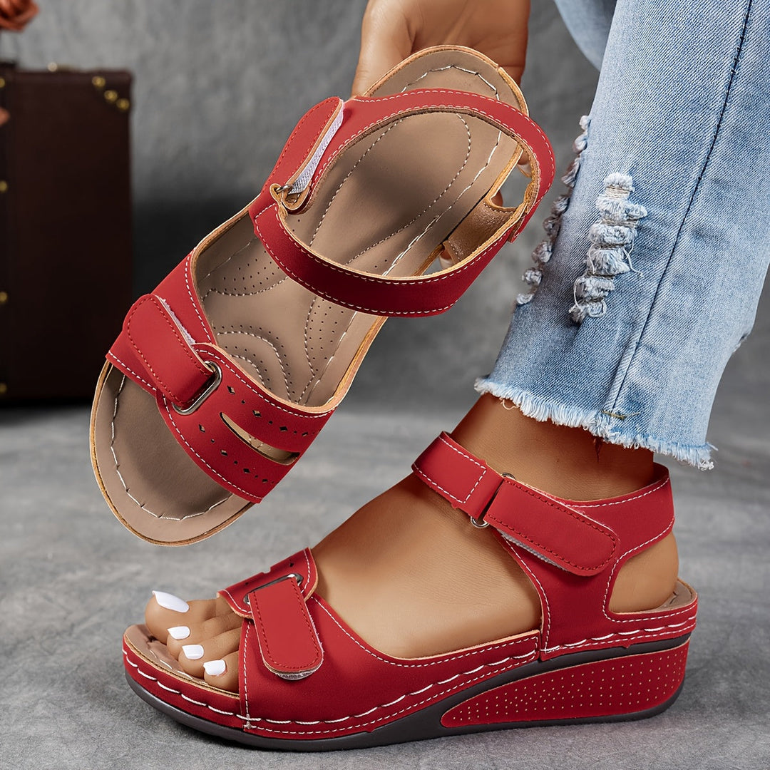 Oda | Verstelbare Sandalen met Sleehak