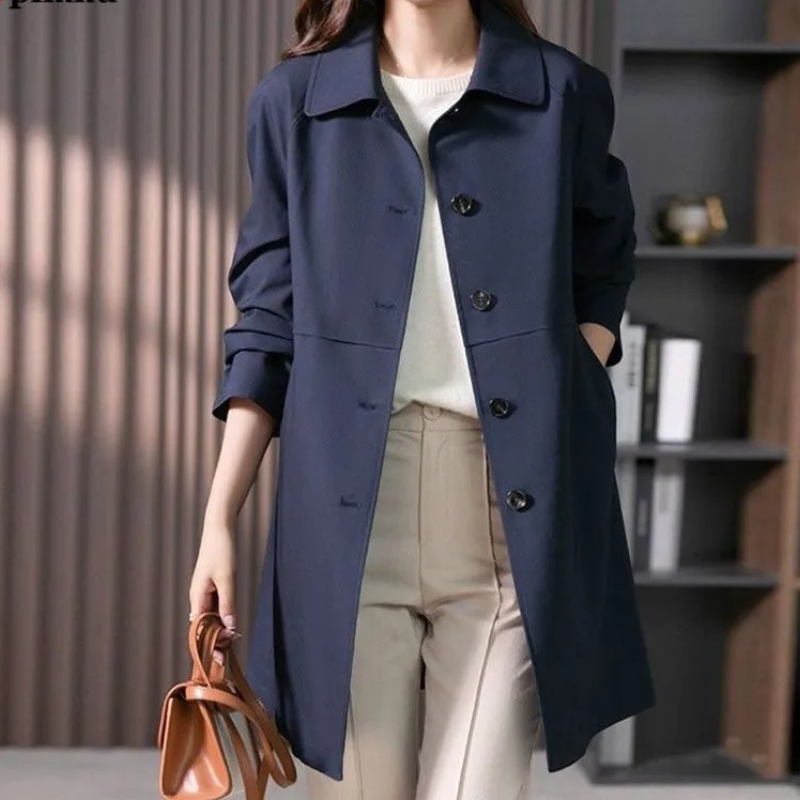 Bregtje | Klassieke Halflange Trenchcoat