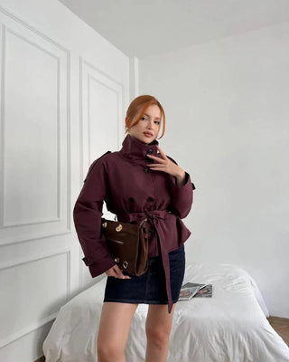 Ellie | Cropped Trench Coat