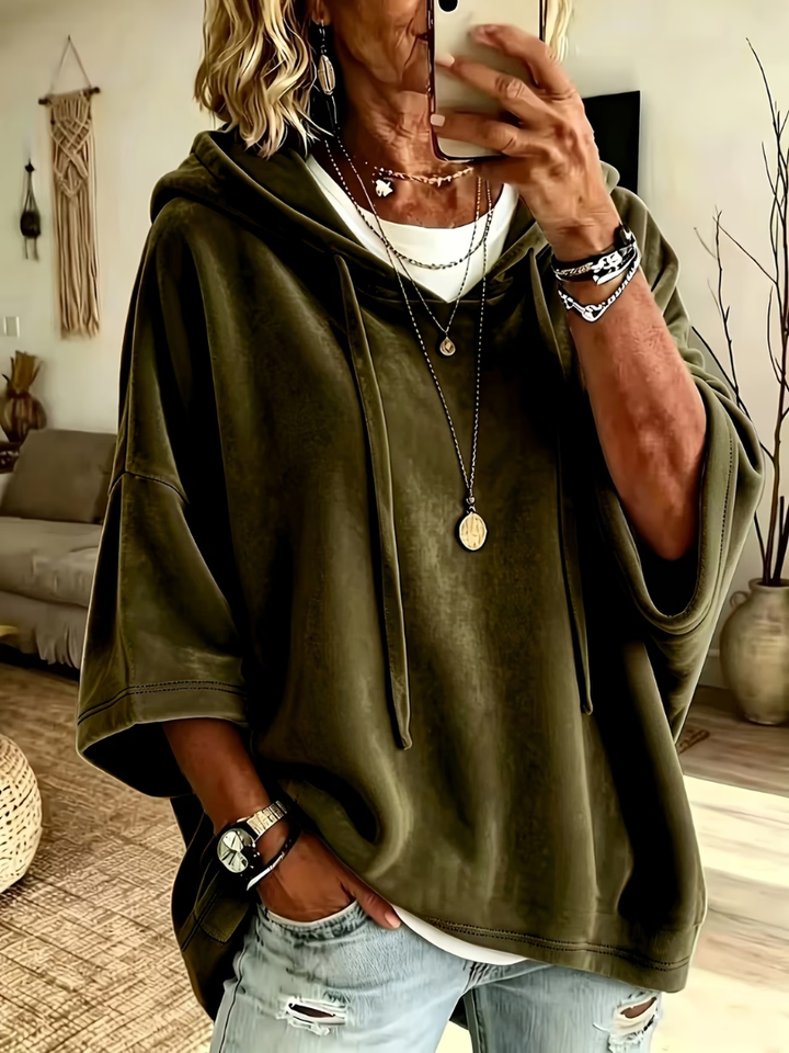 Sterre | Velours Oversized Hoodie