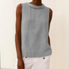 Maria | Sleeveless Roll Collar Top