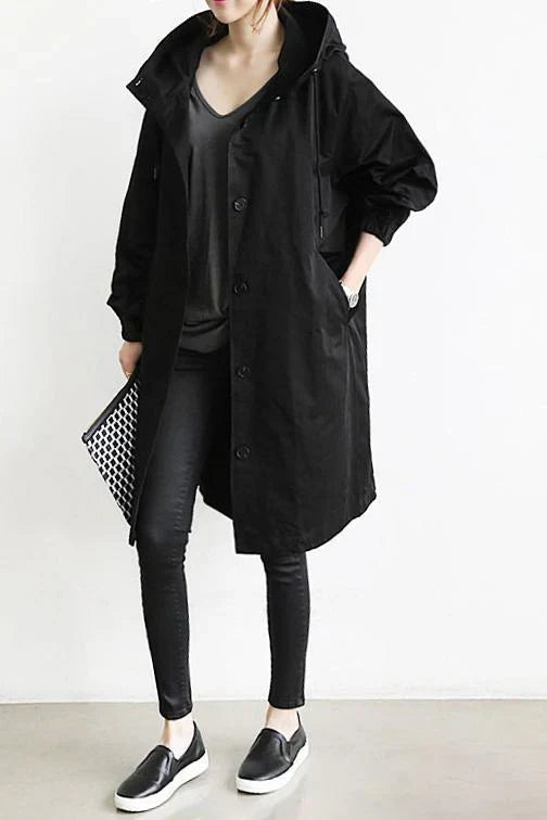 Elin | Waterafstotende Trenchcoat met Capuchon
