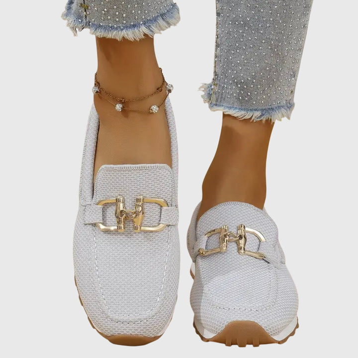 Marieke | Ademende Loafer Sneakers met Gesp