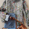 Maurine | Vintage floral Knit Sweater