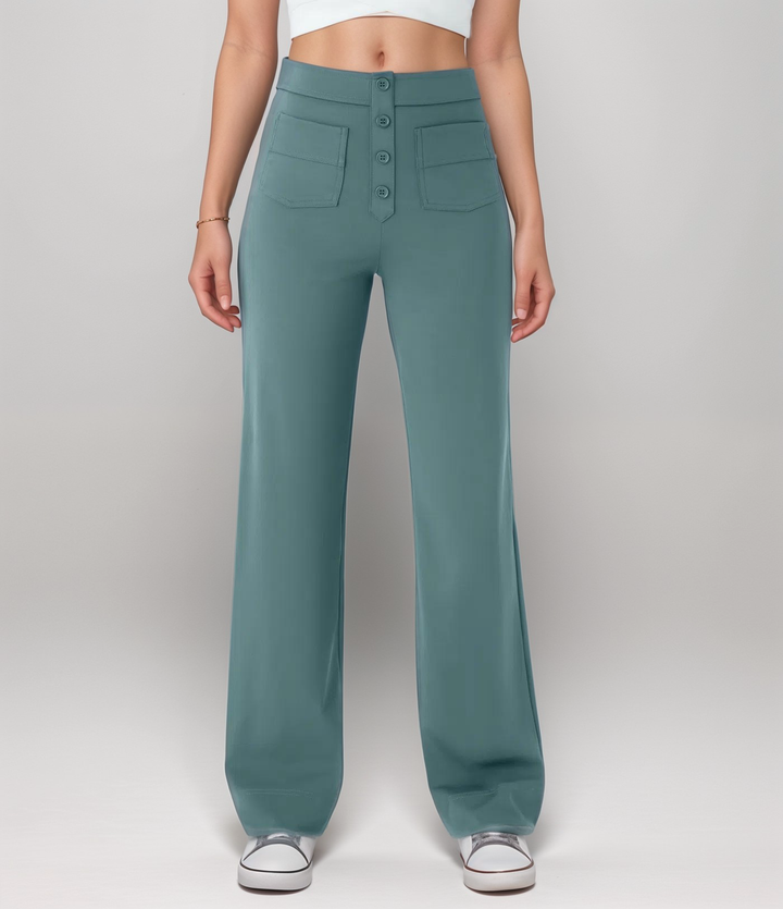 Frouke | Elastische High Waist Broek