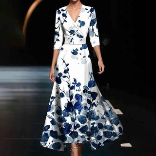 Zoe | Elegant Floral Wedding Guest Maxi Dress