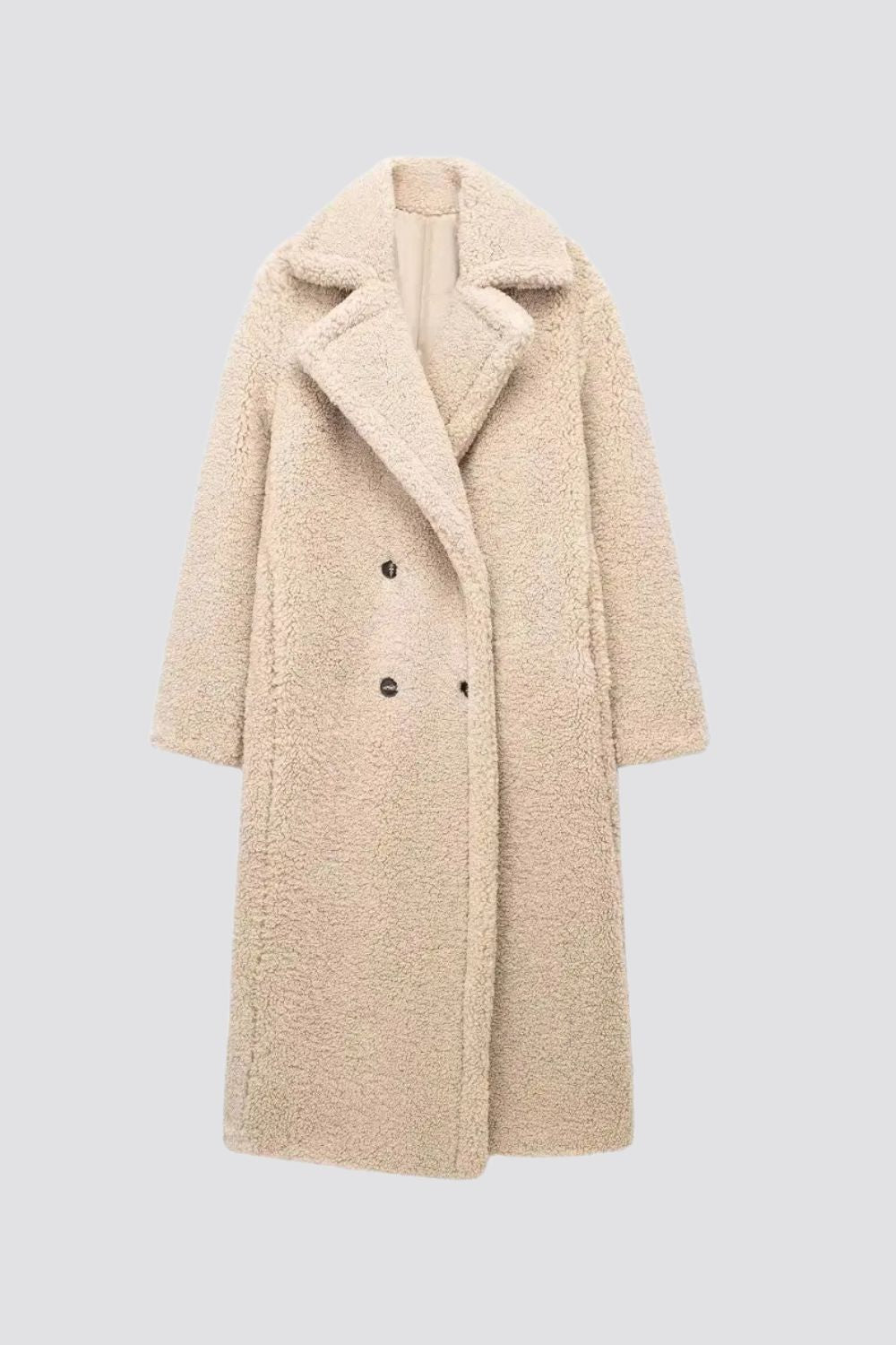 Reina | Lange Faux Fur Mantel
