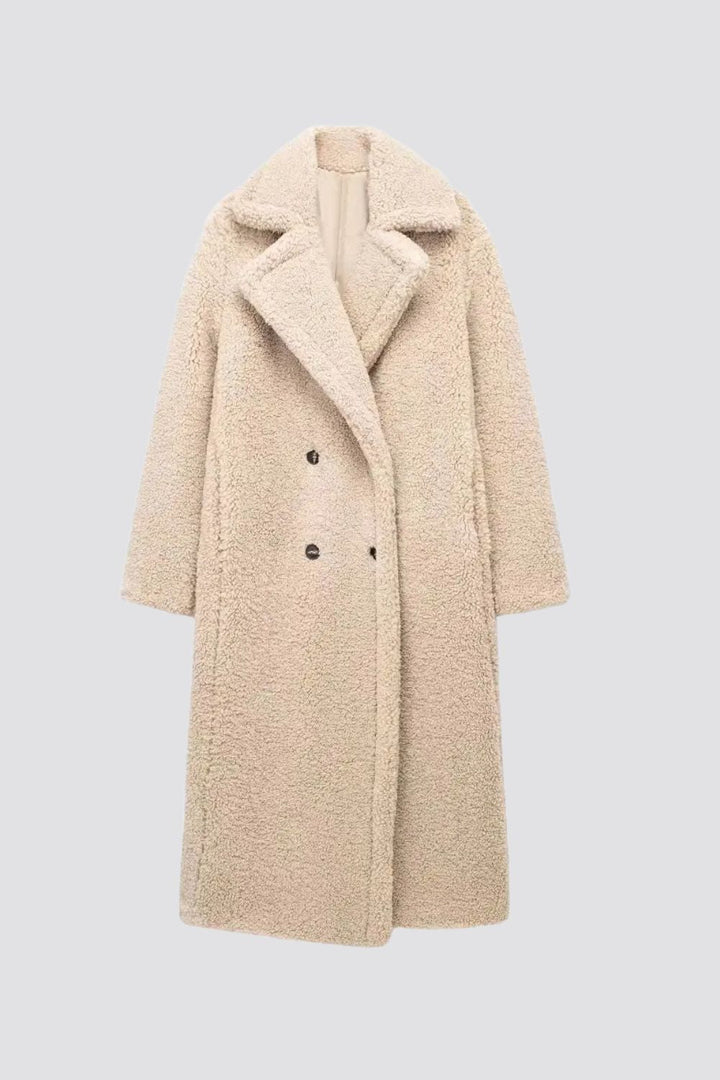 Reina | Lange Faux Fur Mantel
