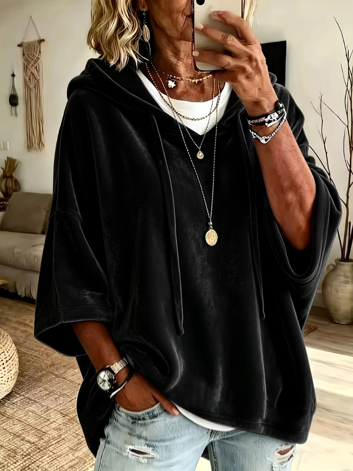Sterre | Velours Oversized Hoodie