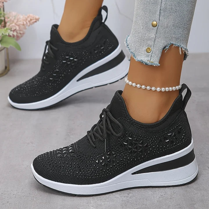 Marlies | Ondersteunende Sneakers met Strass