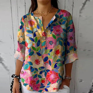 Hazel | Chic Floral Print Blouse