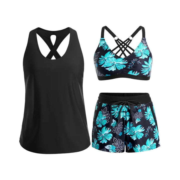 Ilse | Sportieve Driedelige Set met Shorts