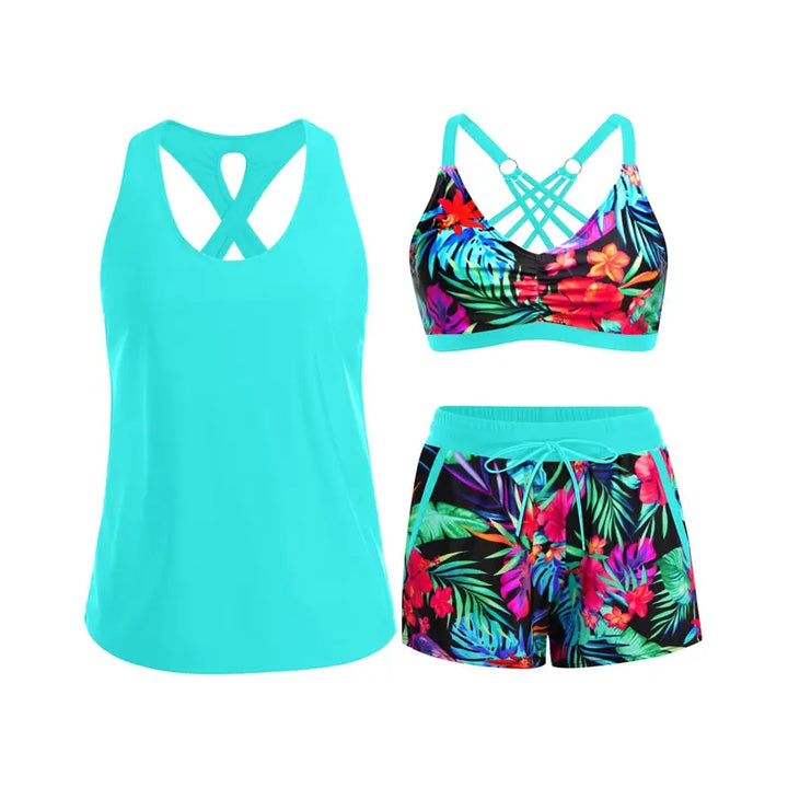 Ilse | Sportieve Driedelige Set met Shorts