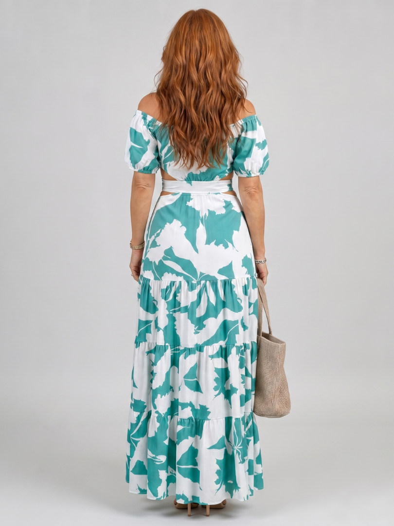 Zita | Off-Shoulder Maxi-jurk met Cut-Outs