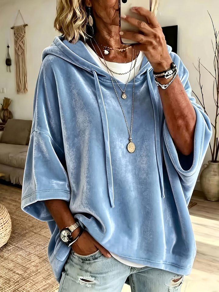 Sterre | Velours Oversized Hoodie