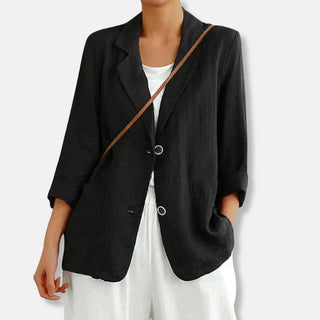 Blakely | Relaxed Fit Linen-Blend Blazer for Effortless Summer Layering