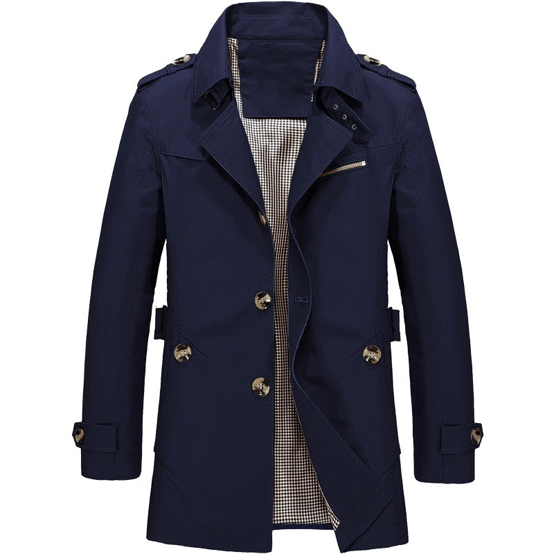 Rutger | Gestructureerde Trenchcoat