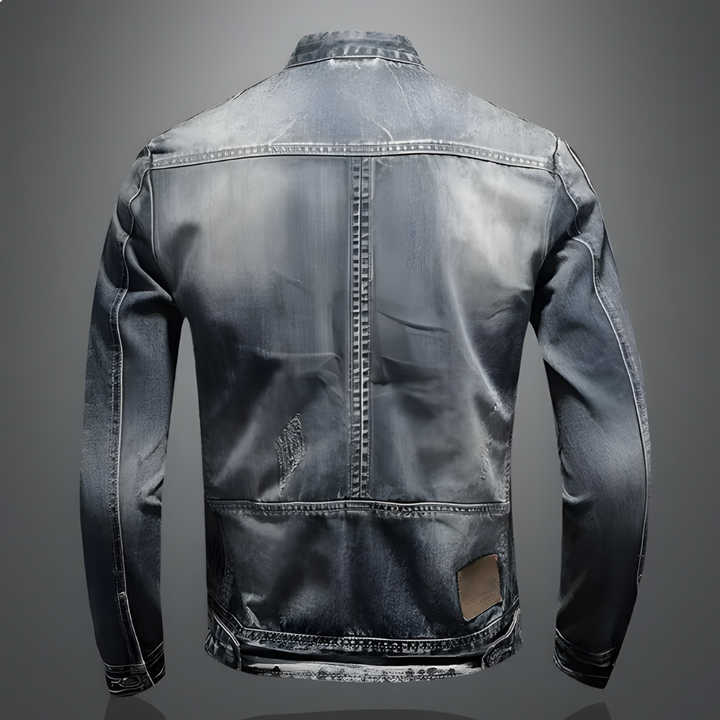Geeske | Stoere Gewassen Denim Bikerjas