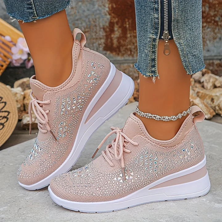 Marlies | Ondersteunende Sneakers met Strass